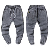 BINHIIRO Summer Men's Jeans Solid color Loose Classic Casual Jeans Men Straight Slim Fashion Beam foot Denim Trousers male  K606