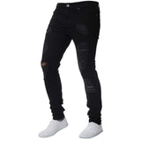 MUYOGRT Jeans Man High Street Casual Feet Pants Fashion Men's Jeans Slim Tight Hole Denim Street Hip Hop Pants 2020 Fashion