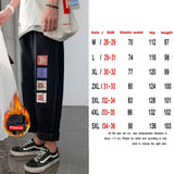 Fashion Print Black Jeans Pants Japanese Harajuku Streetwear for Mens Plus Size Denim Clothes Boyfriend Baggy Blue Jean Trousers