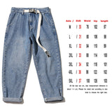 Fashion Print Black Jeans Pants Japanese Harajuku Streetwear for Mens Plus Size Denim Clothes Boyfriend Baggy Blue Jean Trousers